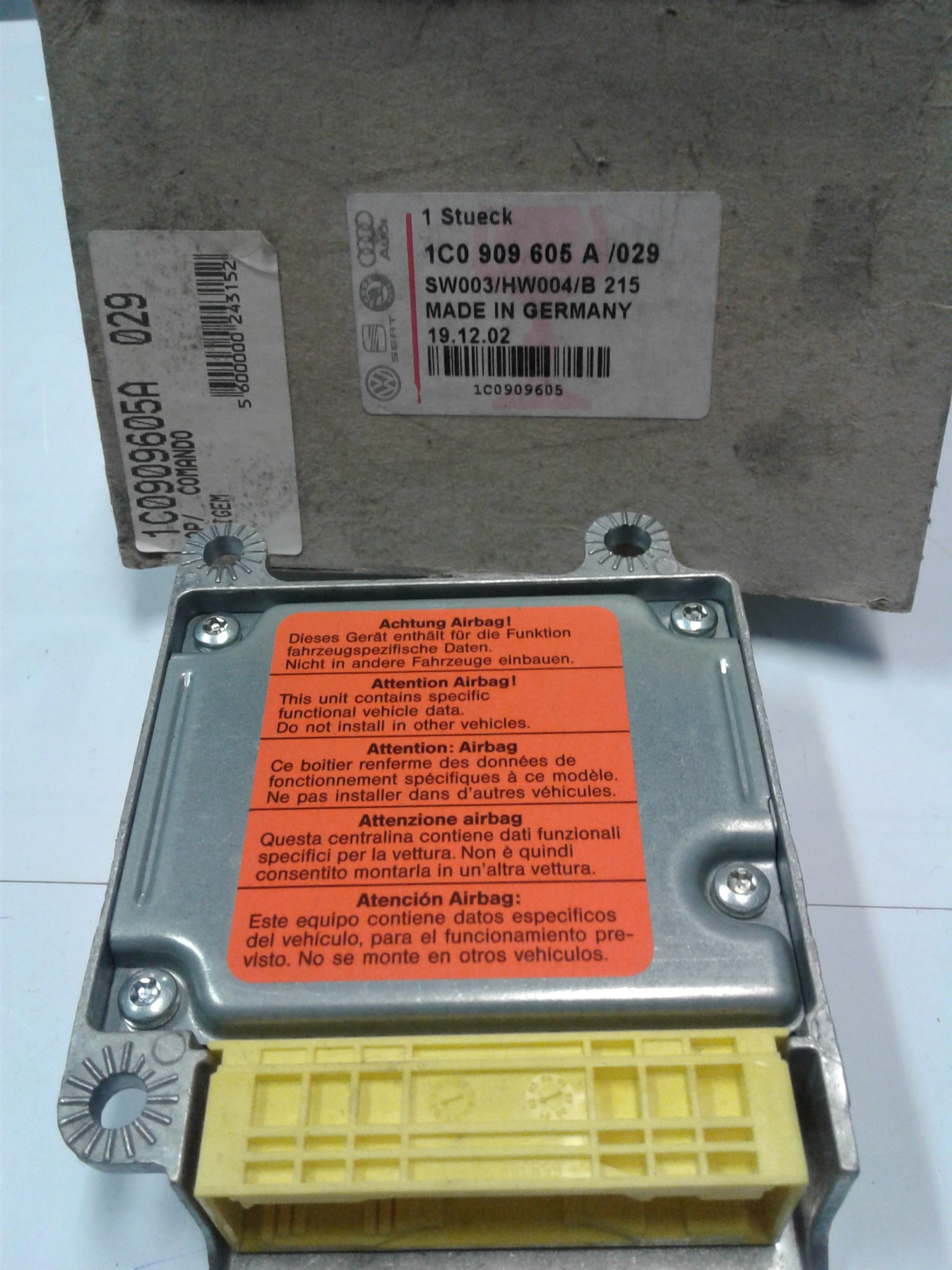 1C0909605A 029 AirBag Ecu Control