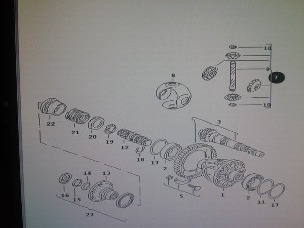 02T498081B  1 set of differential pinions. VW SEAT