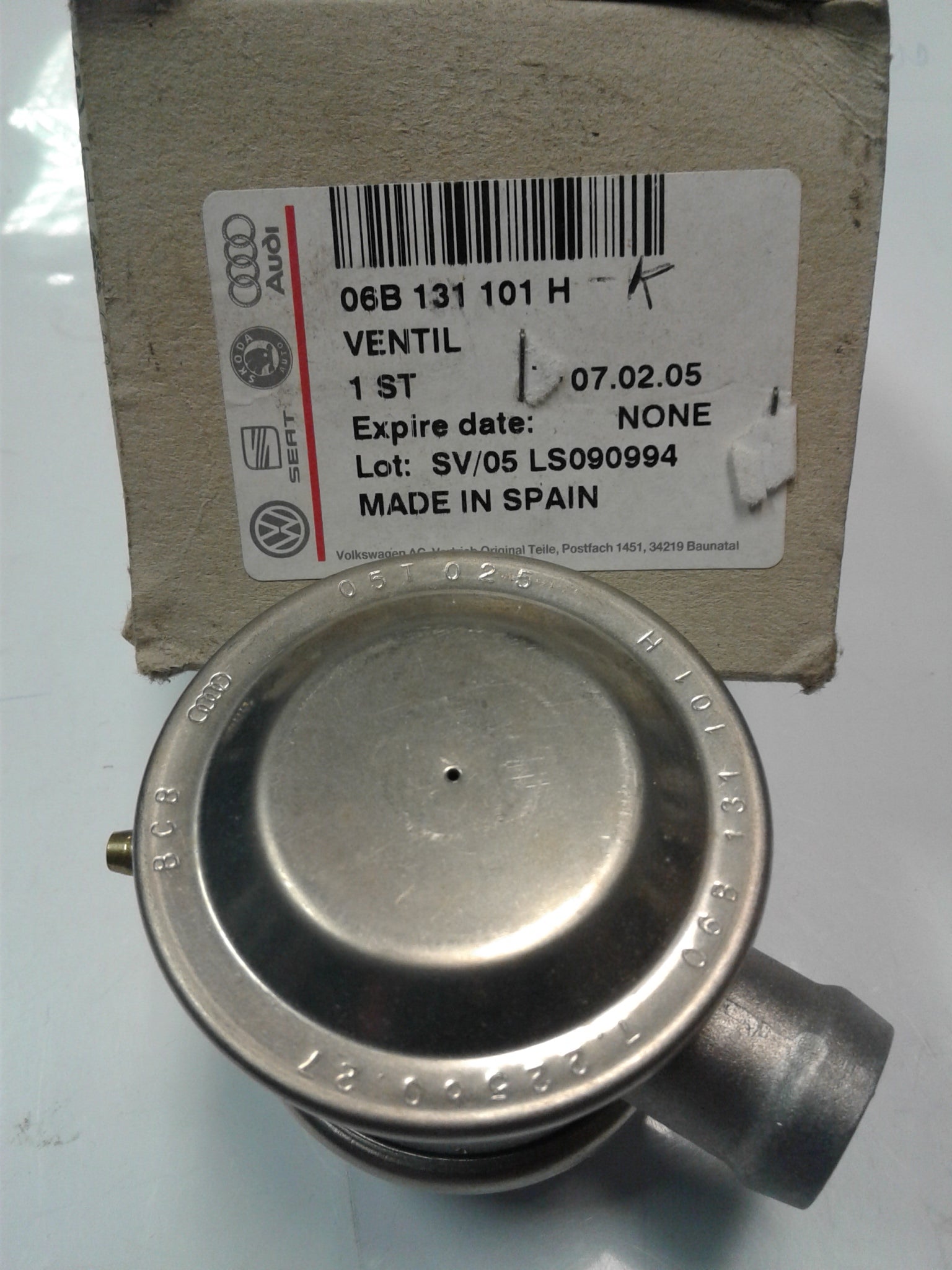 06B131101K / H VALVE RETURN GAZES ESCAPE