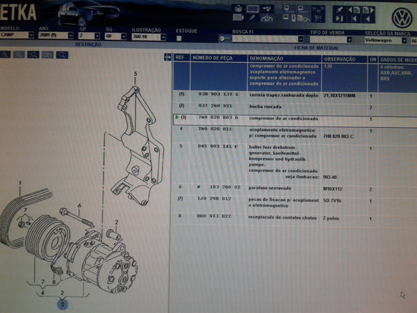 7H0820803D VW T5 1.9 TDI Air Conditioning Compressor AC