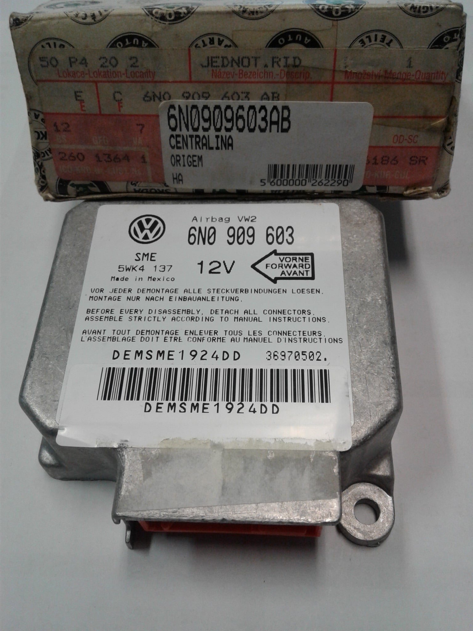 6N0909603AB  control unit for driver airbag,