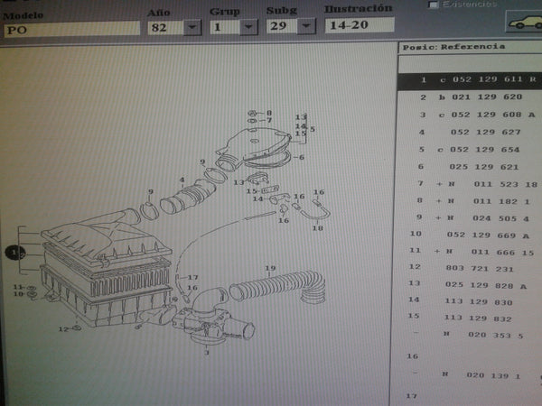 052129611R  Air box complete