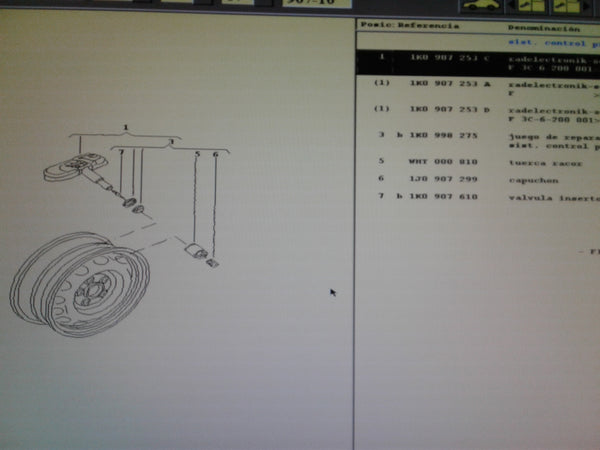 1K0907253C  Wheel Sensor, tyre pressure control system