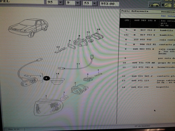 6U0949101B Turn signal indicator