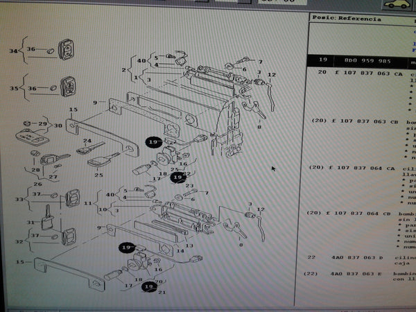 8D0959985 Micro switch