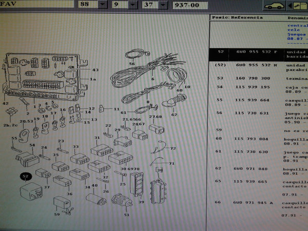 6U0955532F  Relay, wipe-/wash interval 6U0955532H/115939090/6U0955532F