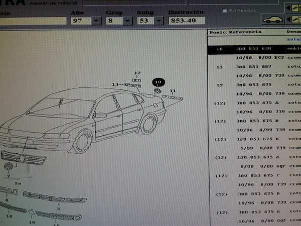 3B0853630 FCS Emblem wv