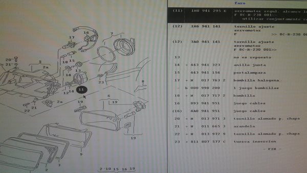 1H0941295E Genuine OEM Adjust Motor