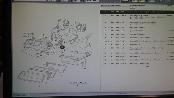 165941295 Headlight Level and Range Electric Adjuste