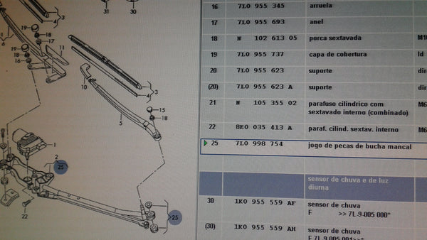 7L0998754  Genuine OEM Link ASSY Mount Kit