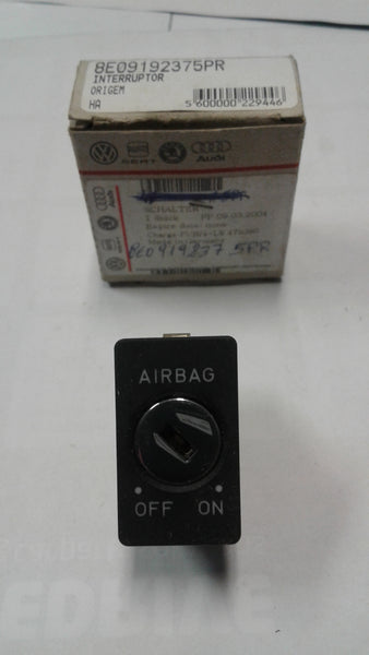 8E0919237 5PR Genuine Audi A4 Passenger Airbag off De Activation Switch