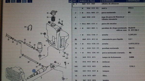 4A0955989 lift cylinder