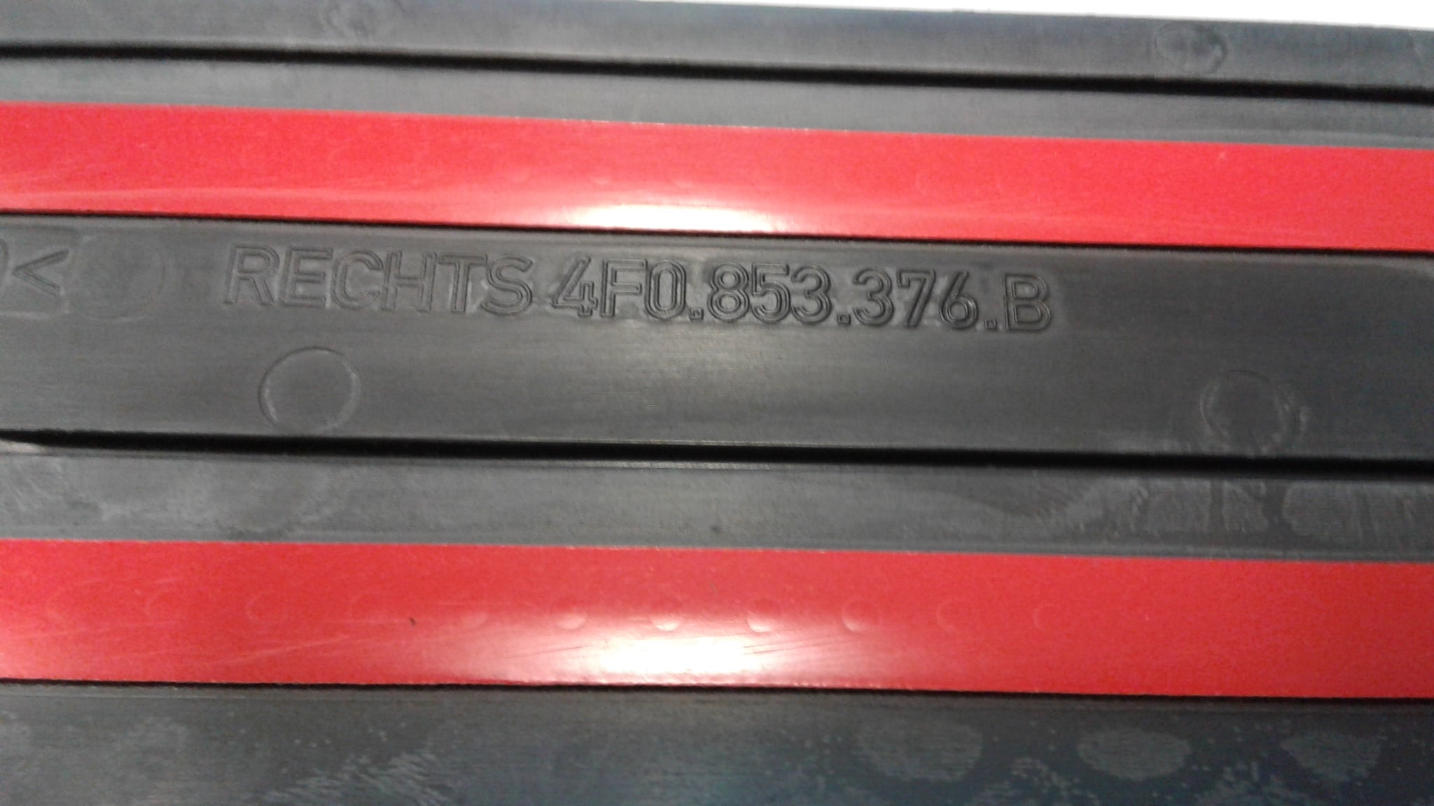 4F0853376B 01C REAR RIGHT DOOR SILL PLATE STEP TRIM Blck