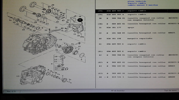 02N409905C - BRACKET DRIVE SHAFT - RIGHT.