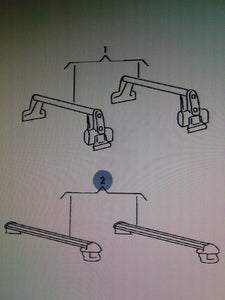 8E9071151A 666  silver, for vehicles with roof rails