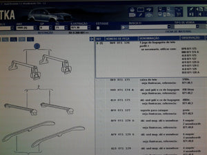 8D9071126 Roof racks for B5 saloons.