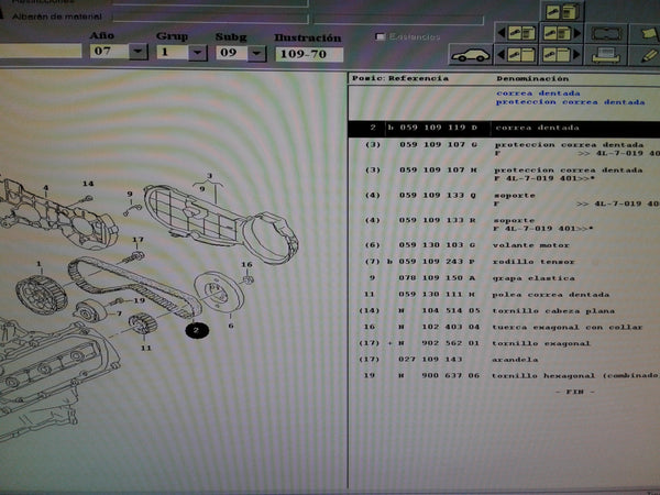 059109119D NEW ORIGINAL  Timing Belt